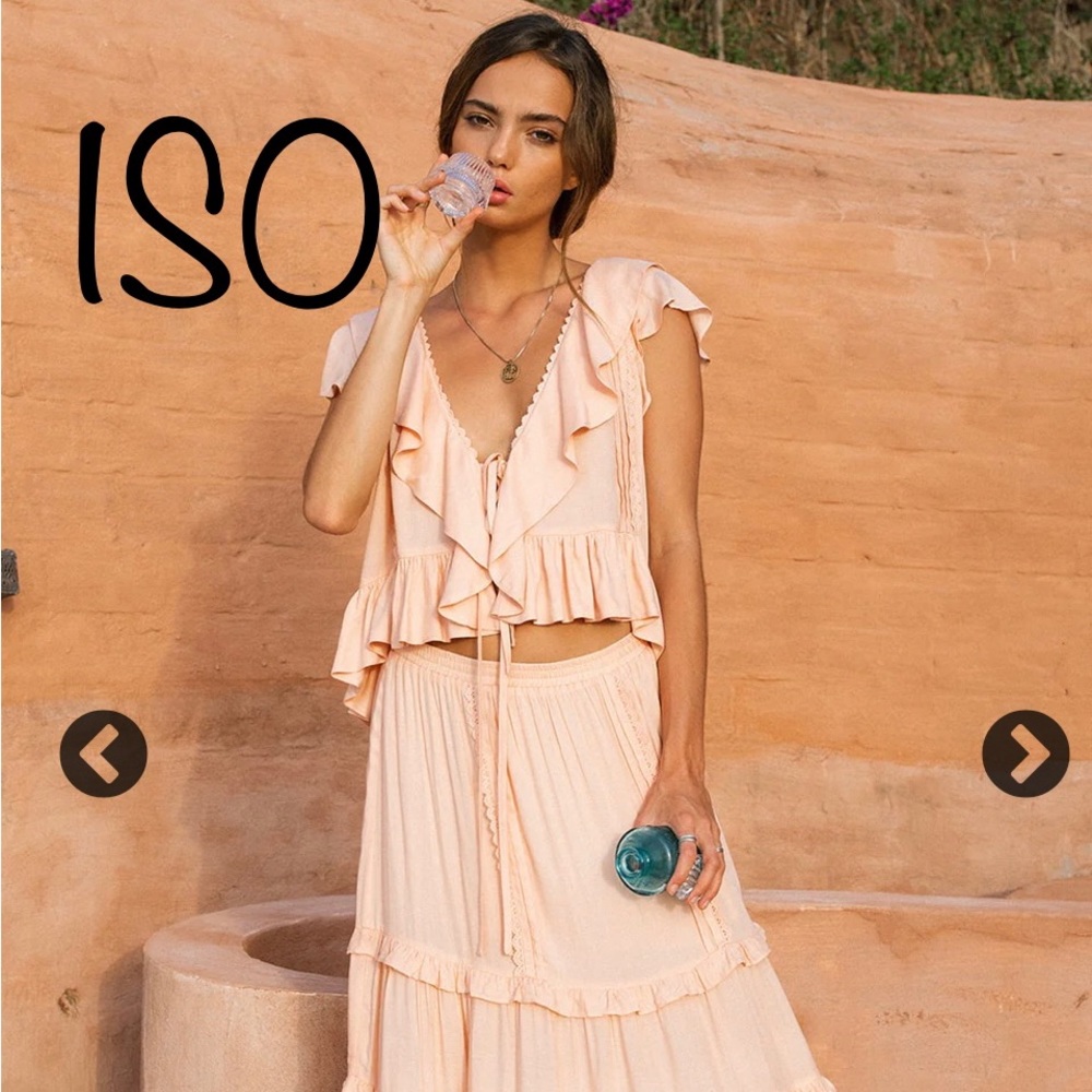 ISO => Arnhem Blouse - Lover in Peach Pearl